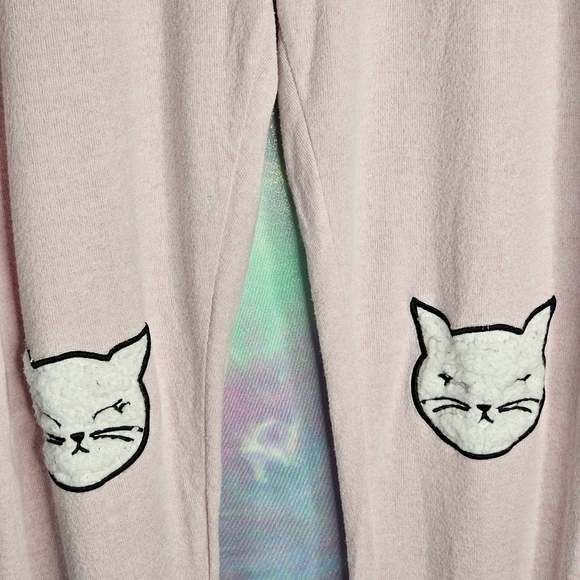 Bluenotes Women's Pink Lounge Sleep Pants Cat Knee Patches Size XL - Picture 7 of 13